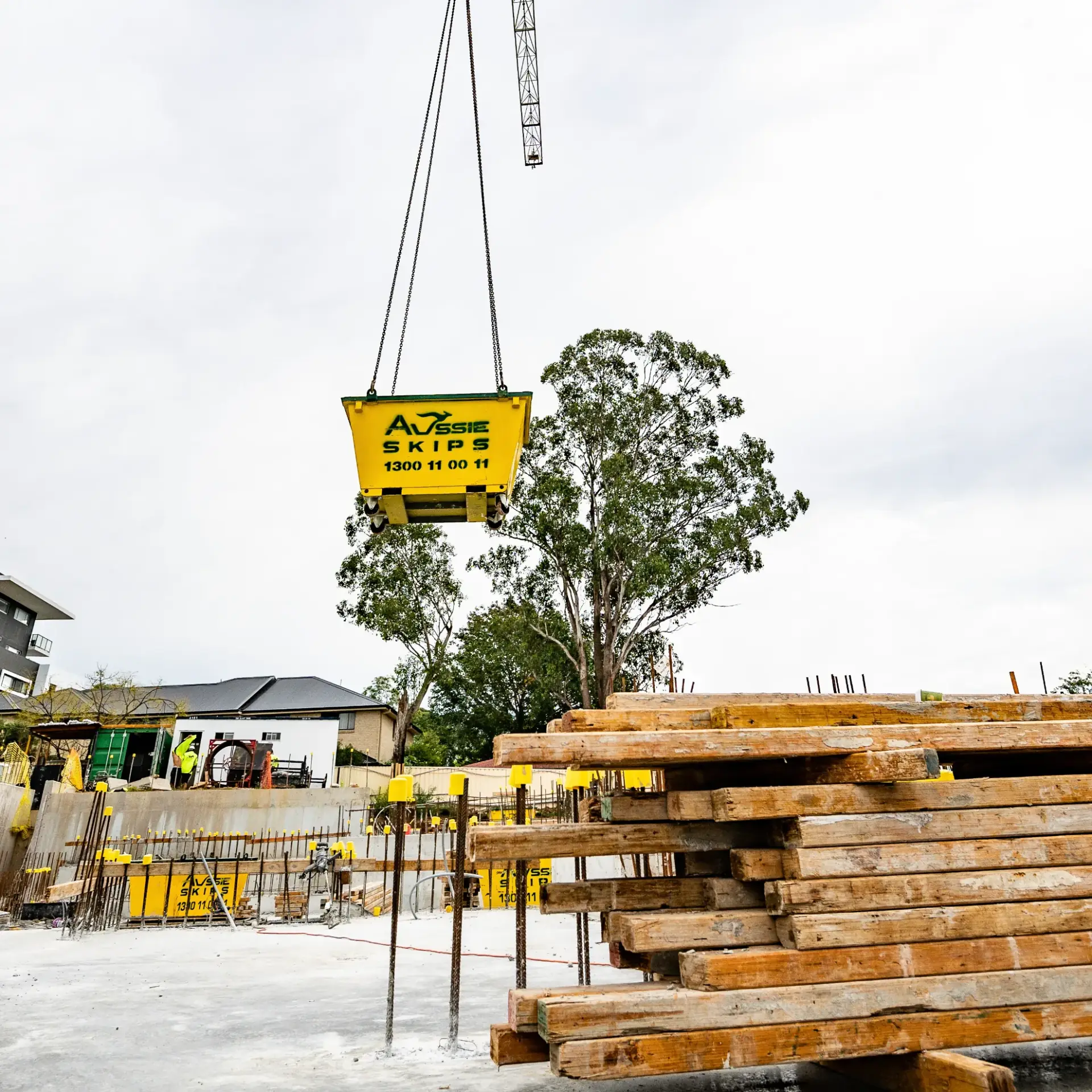 Aussie Skip bin delivery to trade and construction